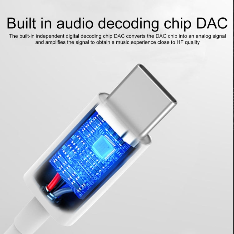 Type-C Male to 3.5mm Female Earphone Adapter Audio Adapter(Black) by buy2fix