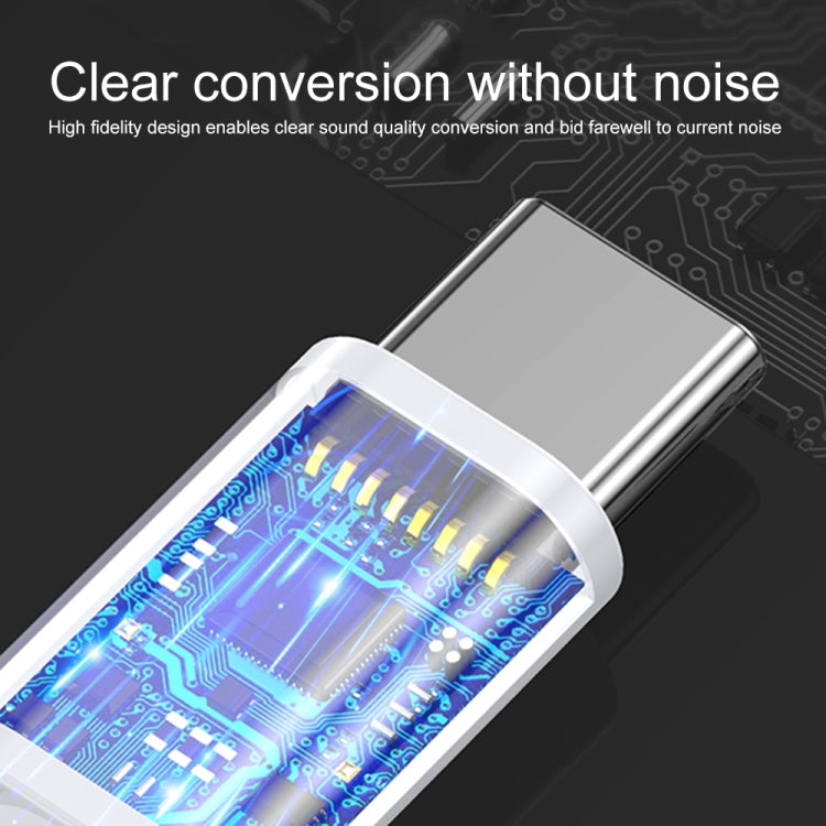 Type-C Male to 3.5mm Female Earphone Adapter Audio Adapter(Black) by buy2fix