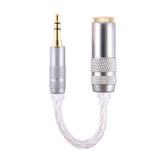 Câble adaptateur d'équilibre ZS0021 mâle 3,5 mm vers femelle 4,4 mm (argent)