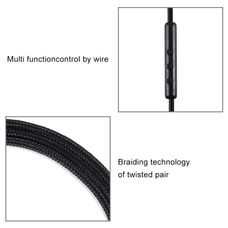 ZS0047 Call Wire Control Version HD4.30 Earphone Audio Cable (Black) by buy2fix