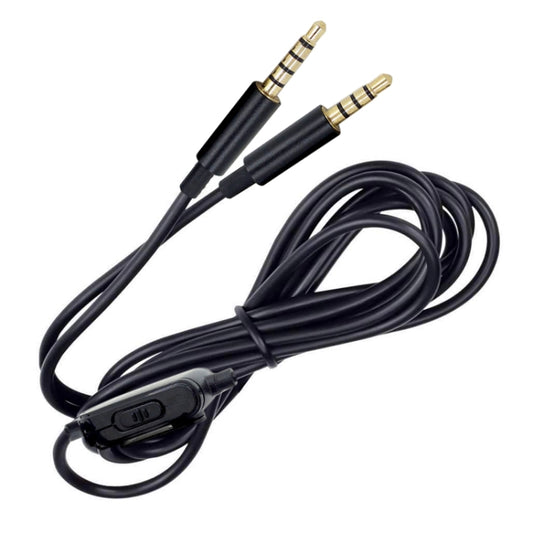 ZS0086 Volume Control Version Gaming Headphone Audio Cable for Logitech Astro A10 A40 A30 (Black) by buy2fix