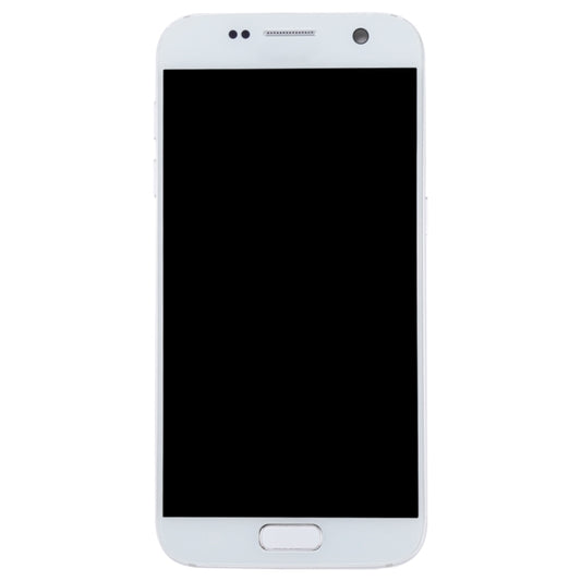 OLED LCD Screen for Galaxy S7 / G930V Digitizer Full Assembly with Frame (White) - LCD Screen by buy2fix | Online Shopping UK | buy2fix