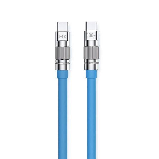 WK WDC-188 Qjie Series 100W USB-C/Type-C to USB-C/Type-C Fast Charge Data Cable, Length: 1m (Blue) - USB-C & Type-C Cable by WK | Online Shopping UK | buy2fix