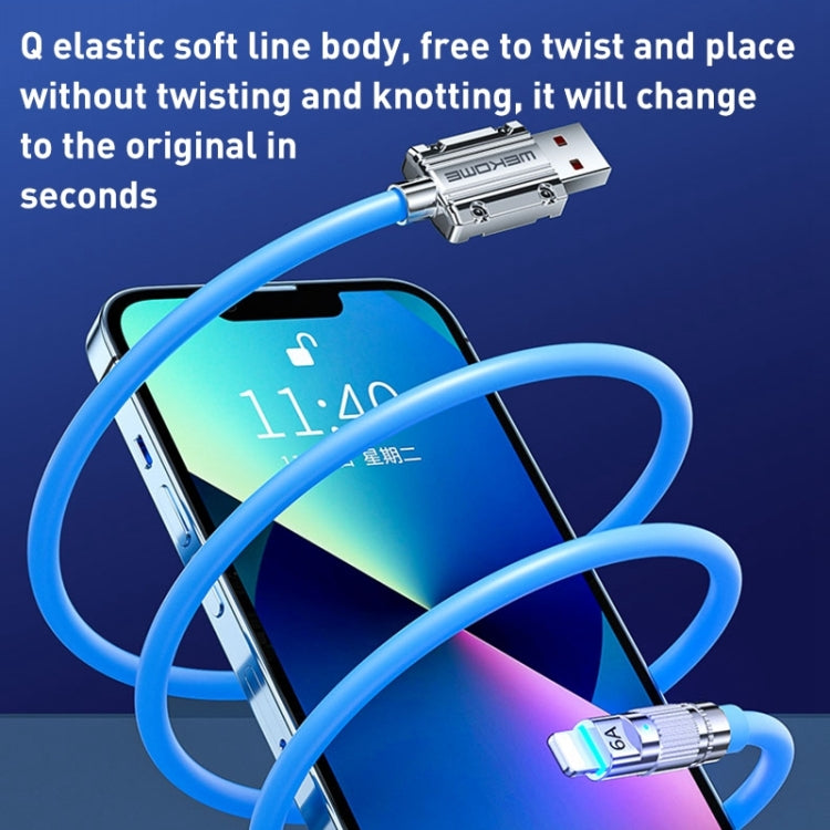 WK WDC-188 Qjie Series 100W USB-C/Type-C to USB-C/Type-C Fast Charge Data Cable, Length: 1m (Blue) - USB-C & Type-C Cable by WK | Online Shopping UK | buy2fix