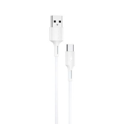 WK WDC-136 USB to Type-C / USB-C 3A Fast Charing Data Cable(White) - USB-C & Type-C Cable by WK | Online Shopping UK | buy2fix