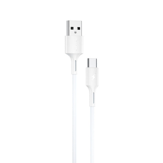 WK WDC-136 USB to Type-C / USB-C 3A Fast Charing Data Cable(White) - USB-C & Type-C Cable by WK | Online Shopping UK | buy2fix