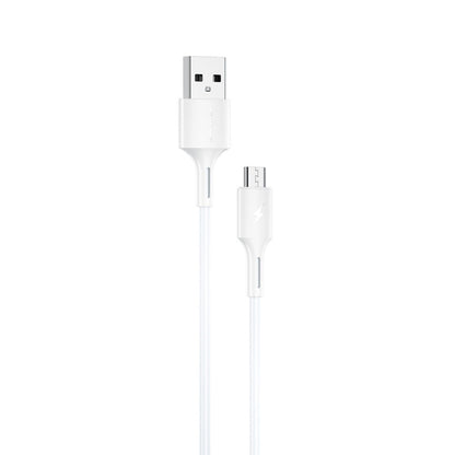 WK WDC-136 USB to Micro USB 3A Fast Charing Data Cable(White) - Micro USB Cable by WK | Online Shopping UK | buy2fix