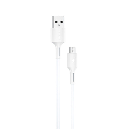 WK WDC-136 USB to Micro USB 3A Fast Charing Data Cable(White) - Micro USB Cable by WK | Online Shopping UK | buy2fix