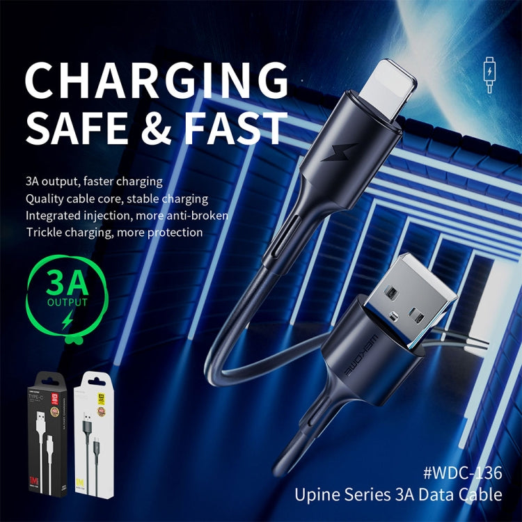 WK WDC-136 USB to Micro USB 3A Fast Charing Data Cable(White) - Micro USB Cable by WK | Online Shopping UK | buy2fix