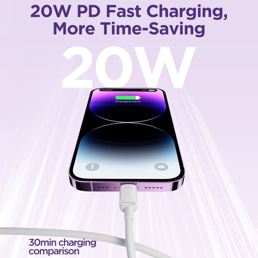 JOYROOM S-CL020A14 Multi-Color Series 20W USB-C / Type-C to 8 Pin Fast Charging Data Cable, Length:1.2m (White) - 2 in 1 Cable by JOYROOM | Online Shopping UK | buy2fix