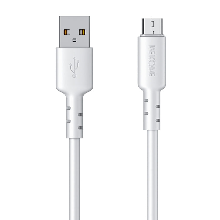 WEKOME WDC-01 Tidal Energy Series 3A USB to Micro USB PVC Data Cable, Length: 1m (White) - Micro USB Cable by WK | Online Shopping UK | buy2fix