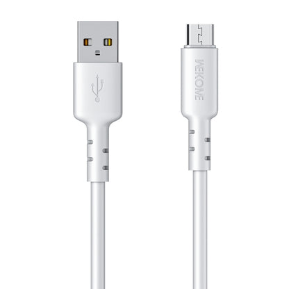 WEKOME WDC-01 Tidal Energy Series 3A USB to Micro USB PVC Data Cable, Length: 1m (White) - Micro USB Cable by WK | Online Shopping UK | buy2fix