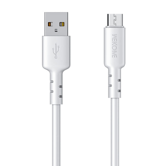 WEKOME WDC-01 Tidal Energy Series 3A USB to Micro USB PVC Data Cable, Length: 1m (White) - Micro USB Cable by WK | Online Shopping UK | buy2fix