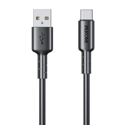 WEKOME WDC-01 Tidal Energy Series 6A USB to USB-C/Type-C PVC Data Cable, Length: 1m (Black) - USB-C & Type-C Cable by WK | Online Shopping UK | buy2fix