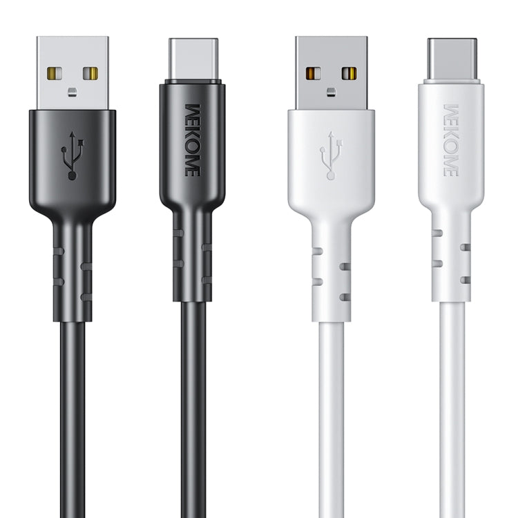 WEKOME WDC-01 Tidal Energy Series 6A USB to USB-C/Type-C PVC Data Cable, Length: 1m (White) - USB-C & Type-C Cable by WK | Online Shopping UK | buy2fix