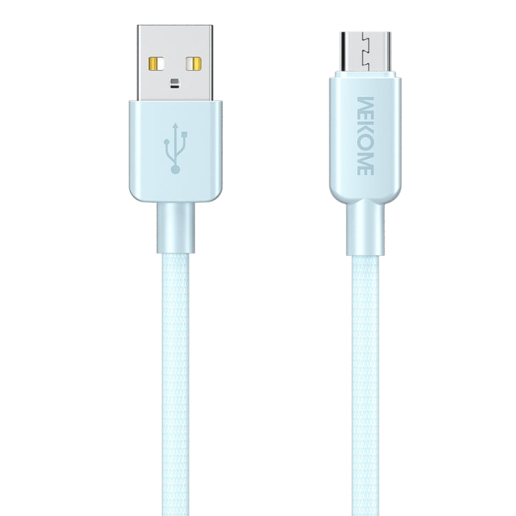 WEKOME WDC-03 Tidal Energy Series 3A USB to Micro USB Braided Data Cable, Length: 1m (Blue) - Micro USB Cable by WK | Online Shopping UK | buy2fix