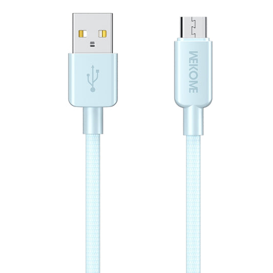 WEKOME WDC-03 Tidal Energy Series 3A USB to Micro USB Braided Data Cable, Length: 1m (Blue) - Micro USB Cable by WK | Online Shopping UK | buy2fix
