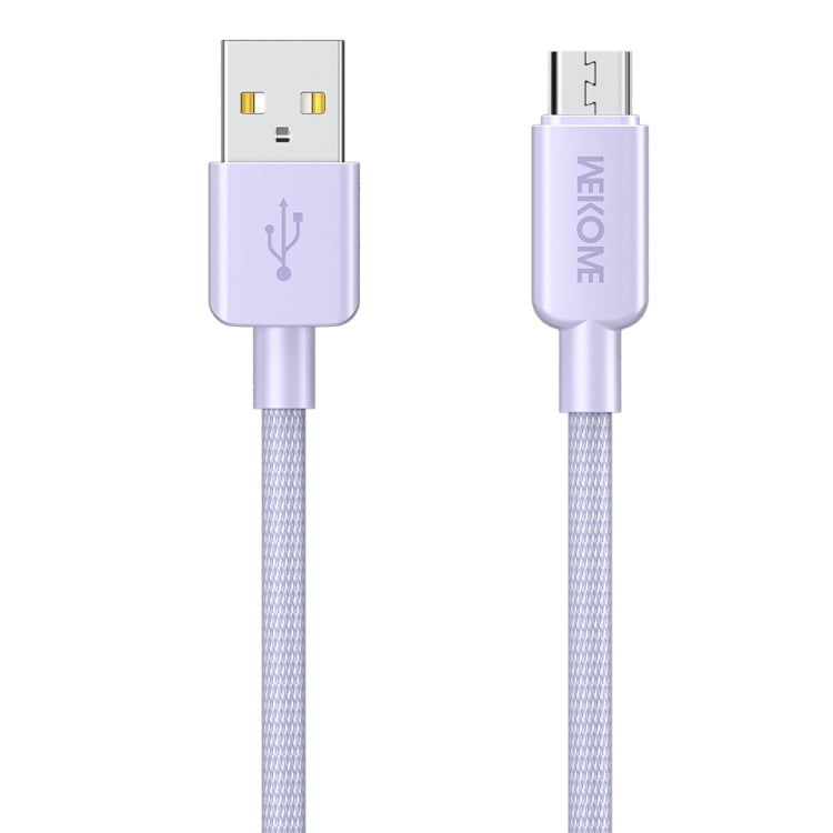 WEKOME WDC-03 Tidal Energy Series 3A USB to Micro USB Braided Data Cable, Length: 1m (Purple) - Micro USB Cable by WK | Online Shopping UK | buy2fix