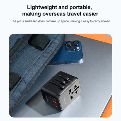 MOMAX UA11 1-World 20W PD Global Travel Fast Charger Power Adapter(Black) - Plug Adaptor by MOMAX | Online Shopping UK | buy2fix
