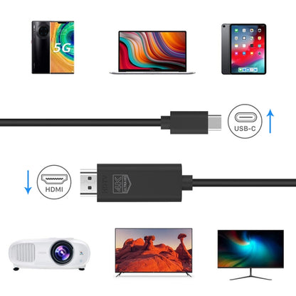 Onten UC503 USB-C / Type-C 4K 30Hz HDTV Cable, Length:1.8m - Wireless Display Dongle by Onten | Online Shopping UK | buy2fix