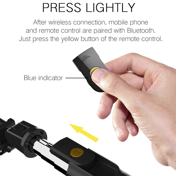 K10 Bluetooth 4.0 Mobile Phone Adjustable Bluetooth Selfie Stick Self-timer Pole Tripod (Black) - Selfie Sticks by buy2fix | Online Shopping UK | buy2fix