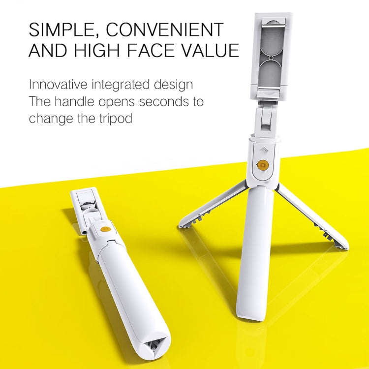 K10 Bluetooth 4.0 Mobile Phone Adjustable Bluetooth Selfie Stick Self-timer Pole Tripod (Black) - Selfie Sticks by buy2fix | Online Shopping UK | buy2fix