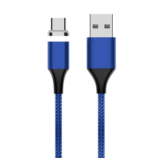 M11 3A USB to USB-C / Type-C Nylon Braided Magnetic Data Cable, Cable Length: 1m (Blue) - Charging Cable & Head by buy2fix | Online Shopping UK | buy2fix