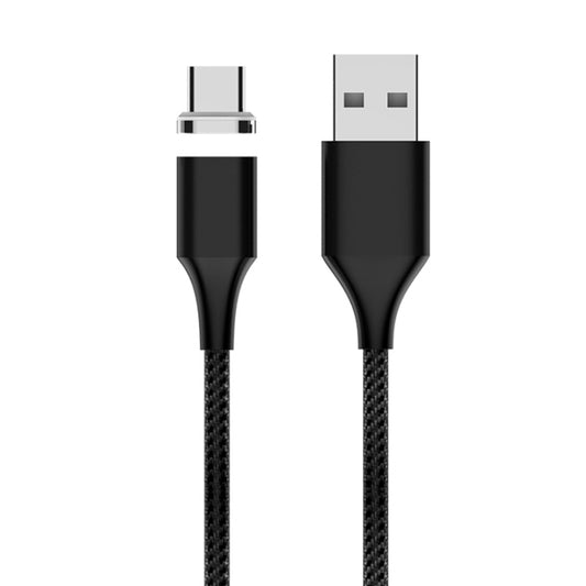 M11 5A USB to USB-C / Type-C Nylon Braided Magnetic Data Cable, Cable Length: 2m (Black) - Charging Cable & Head by buy2fix | Online Shopping UK | buy2fix