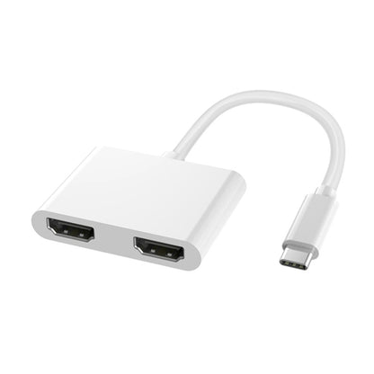 4 in 1 Multifunction USB-C / Type-C to PD USB-C / Type-C +USB 3.0+Dual HDMI HUB Docking Station (White) - USB HUB by buy2fix | Online Shopping UK | buy2fix