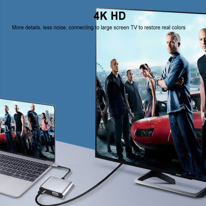 2 in 1 Multifunctional USB-C / Type-C to HDMI+VGA HUB Docking Station by buy2fix