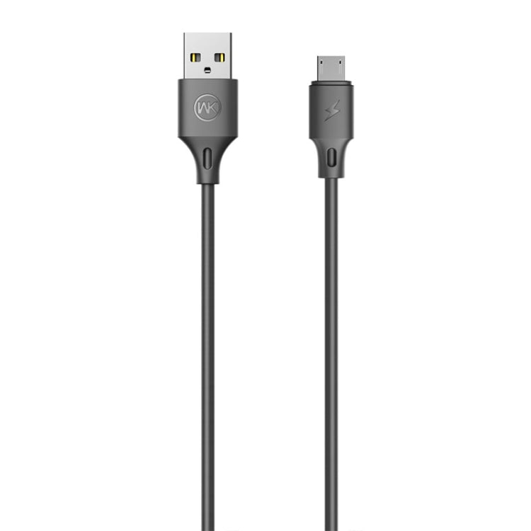WK WDC-092 3m 2.4A Max Output Full Speed Pro Series USB to Micro USB Data Sync Charging Cable(Black) - Micro USB Cable by WK | Online Shopping UK | buy2fix