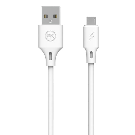 WK WDC-092 3m 2.4A Max Output Full Speed Pro Series USB to Micro USB Data Sync Charging Cable (White) - Micro USB Cable by WK | Online Shopping UK | buy2fix