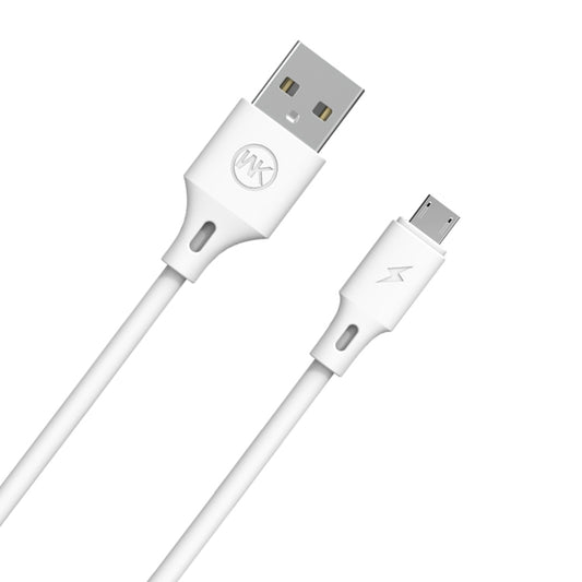 WK WDC-092 3m 2.4A Max Output Full Speed Pro Series USB to Micro USB Data Sync Charging Cable (White) - Micro USB Cable by WK | Online Shopping UK | buy2fix