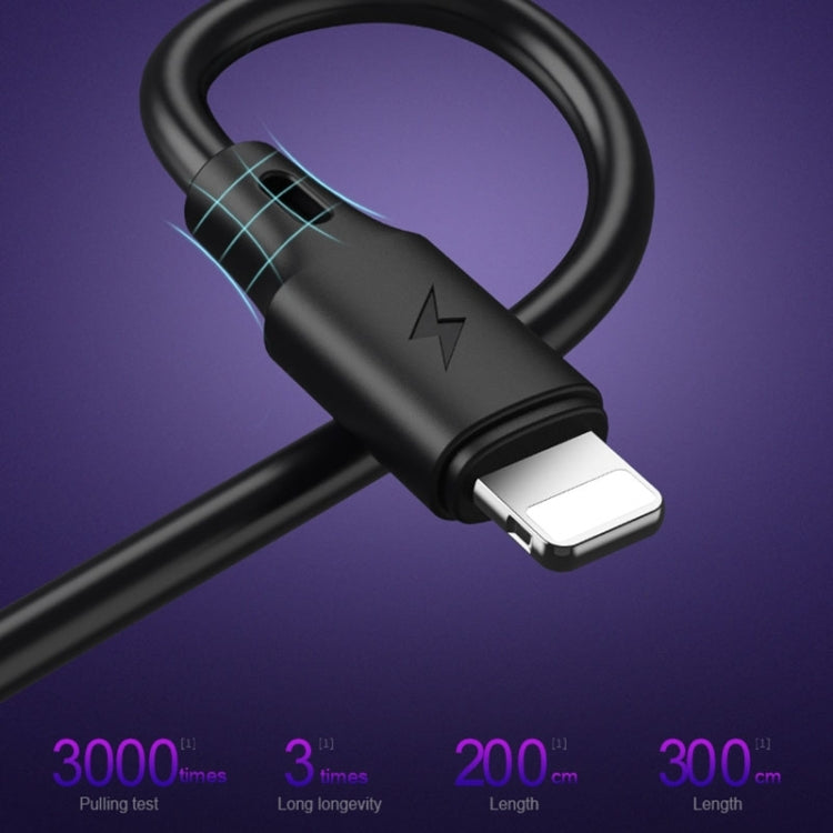 WK WDC-092 3m 2.4A Max Output Full Speed Pro Series USB to Micro USB Data Sync Charging Cable (White) - Micro USB Cable by WK | Online Shopping UK | buy2fix