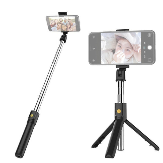 K07 Bluetooth 4.0 Mobile Phone Adjustable Bluetooth Selfie Stick Self-timer Pole Tripod (Black) - Selfie Sticks by buy2fix | Online Shopping UK | buy2fix