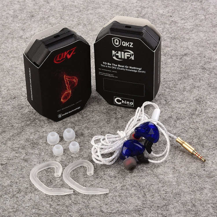 QKZ CK5 HIFI In-ear Star with The Same Music Headphones (Blue) - Sport Earphone by QKZ | Online Shopping UK | buy2fix