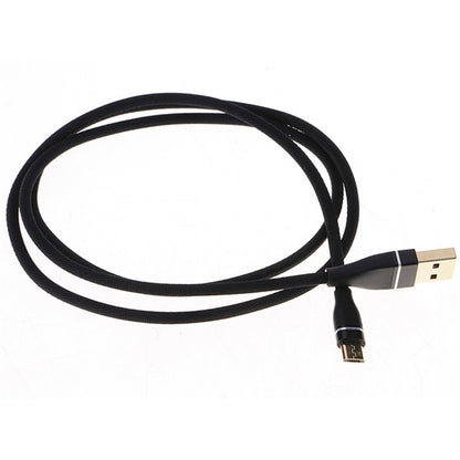 Nylon Weave Style USB to Micro USB Data Sync Charging Cable, Cable Length: 1m, For Galaxy, Huawei, Xiaomi, LG, HTC and Other Smart Phones (Black) by buy2fix