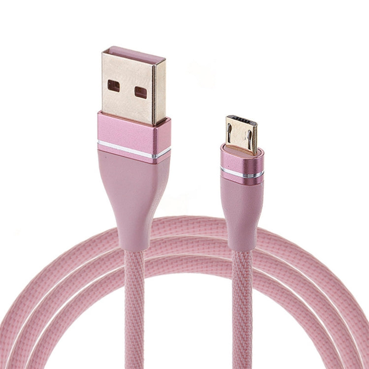 Nylon Weave Style USB to Micro USB Data Sync Charging Cable, Cable Length: 1m, For Galaxy, Huawei, Xiaomi, LG, HTC and Other Smart Phones (Pink) by buy2fix