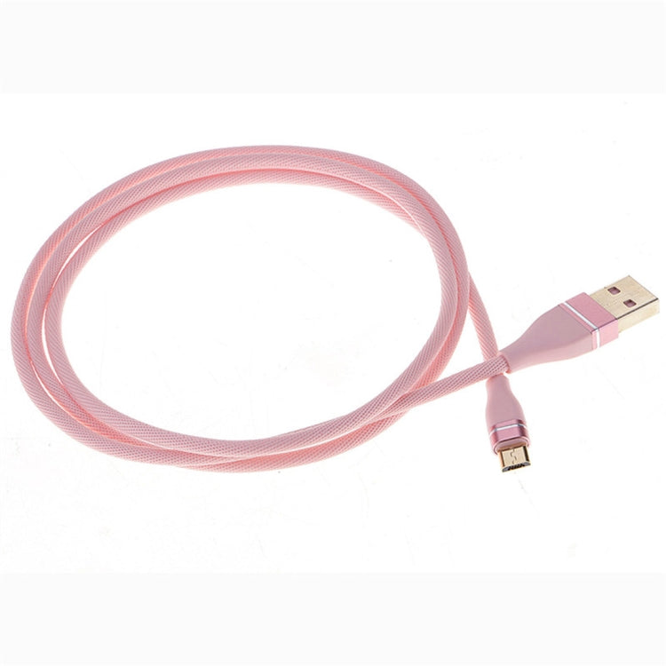 Nylon Weave Style USB to Micro USB Data Sync Charging Cable, Cable Length: 1m, For Galaxy, Huawei, Xiaomi, LG, HTC and Other Smart Phones (Pink) by buy2fix
