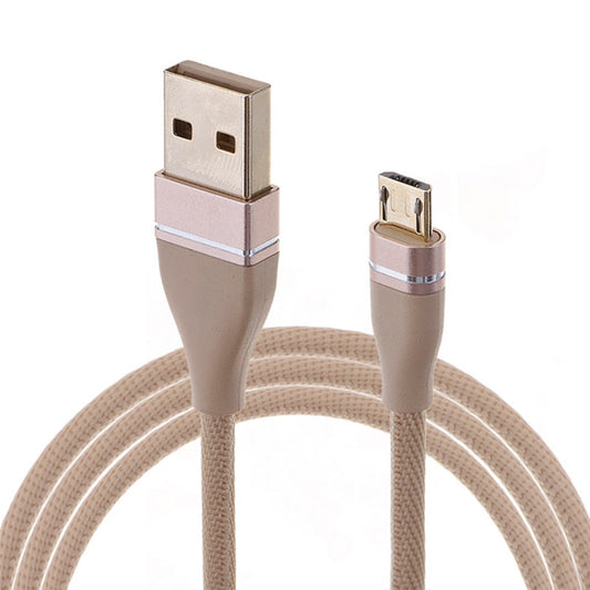 Nylon Weave Style USB to Micro USB Data Sync Charging Cable, Cable Length: 1m, For Galaxy, Huawei, Xiaomi, LG, HTC and Other Smart Phones (Gold) by buy2fix