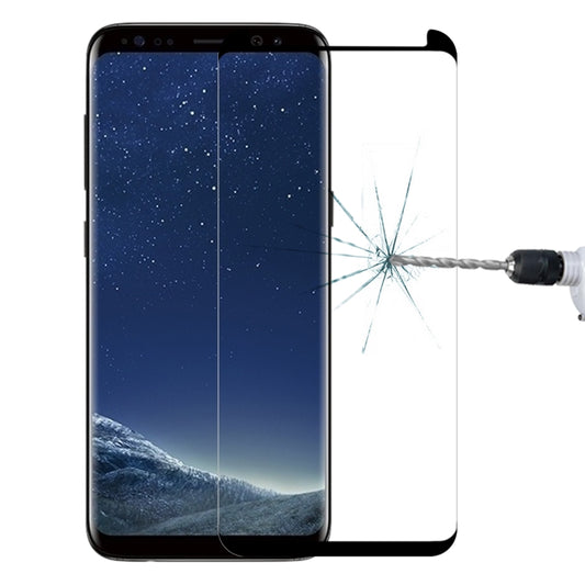 Case Friendly Screen Curved Tempered Glass Film For Galaxy S8 / G950(Black) - Galaxy Tempered Glass by buy2fix | Online Shopping UK | buy2fix