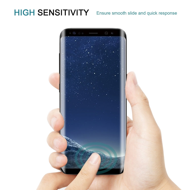 Case Friendly Screen Curved Tempered Glass Film For Galaxy S8 / G950(Black) - Galaxy Tempered Glass by buy2fix | Online Shopping UK | buy2fix
