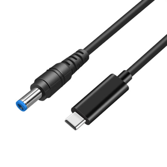 Câble de chargement d'alimentation pour ordinateur portable USB-C / Type-C vers 4,5 x 3,0 mm, longueur du câble : environ 1,5 m (noir)