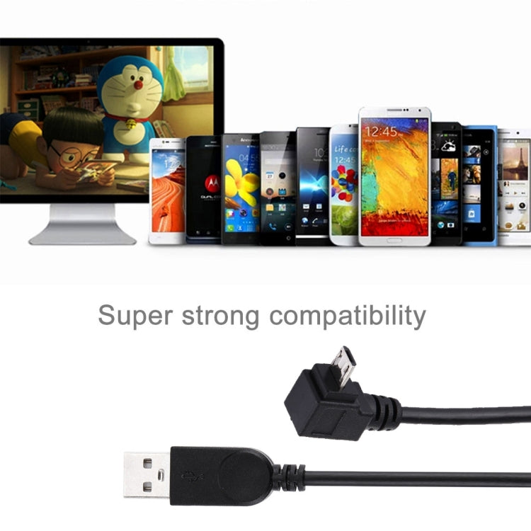 28cm 90 Degree Angle Elbow Micro USB to USB Data / Charging Cable, For Galaxy, Huawei, Xiaomi, LG, HTC and other Smart Phones by buy2fix