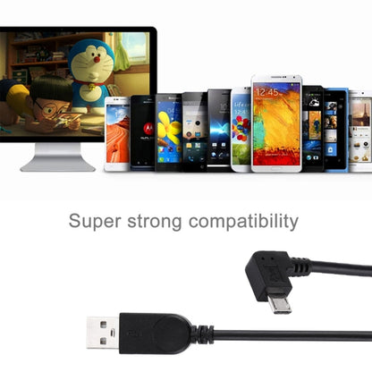 28cm 90 Degree Angle Right Micro USB to USB Data / Charging Cable, For Galaxy, Huawei, Xiaomi, LG, HTC and other Smart Phones by buy2fix