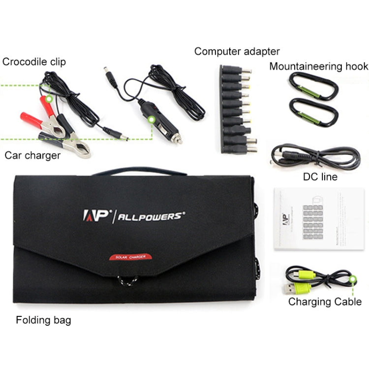 ALLPOWERS Portable Solar Panel Charger 100W 18V Foldable Solar Panel Solar Battery Charger by buy2fix