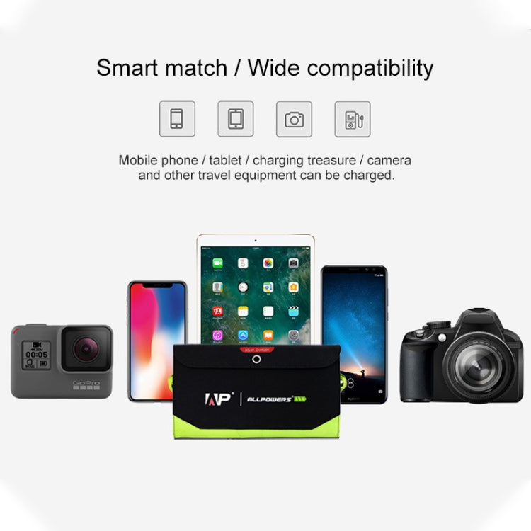 ALLPOWERS Portable Solar Panel Charger 100W 18V Foldable Solar Panel Solar Battery Charger by buy2fix