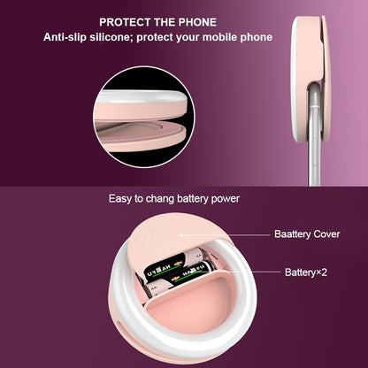 RK34 Rechargeable Beauty Selfie Light Selfie Clip Flash Fill Light (Black) - Selfie Light by buy2fix | Online Shopping UK | buy2fix
