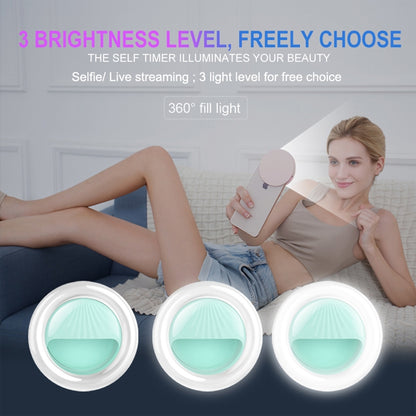 RK34 Rechargeable Beauty Selfie Light Selfie Clip Flash Fill Light (Black) - Selfie Light by buy2fix | Online Shopping UK | buy2fix