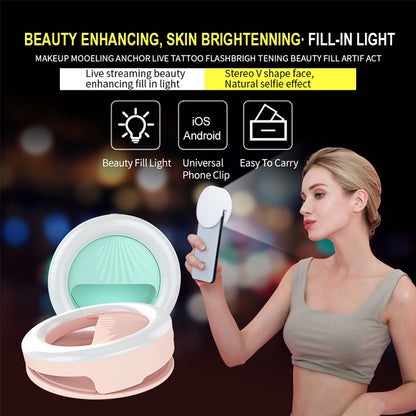 RK34 Rechargeable Beauty Selfie Light Selfie Clip Flash Fill Light (Black) - Selfie Light by buy2fix | Online Shopping UK | buy2fix